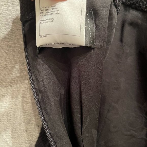 Chanel Tweed Mini Dress in Dark Gray / Black - Picture 14 of 16